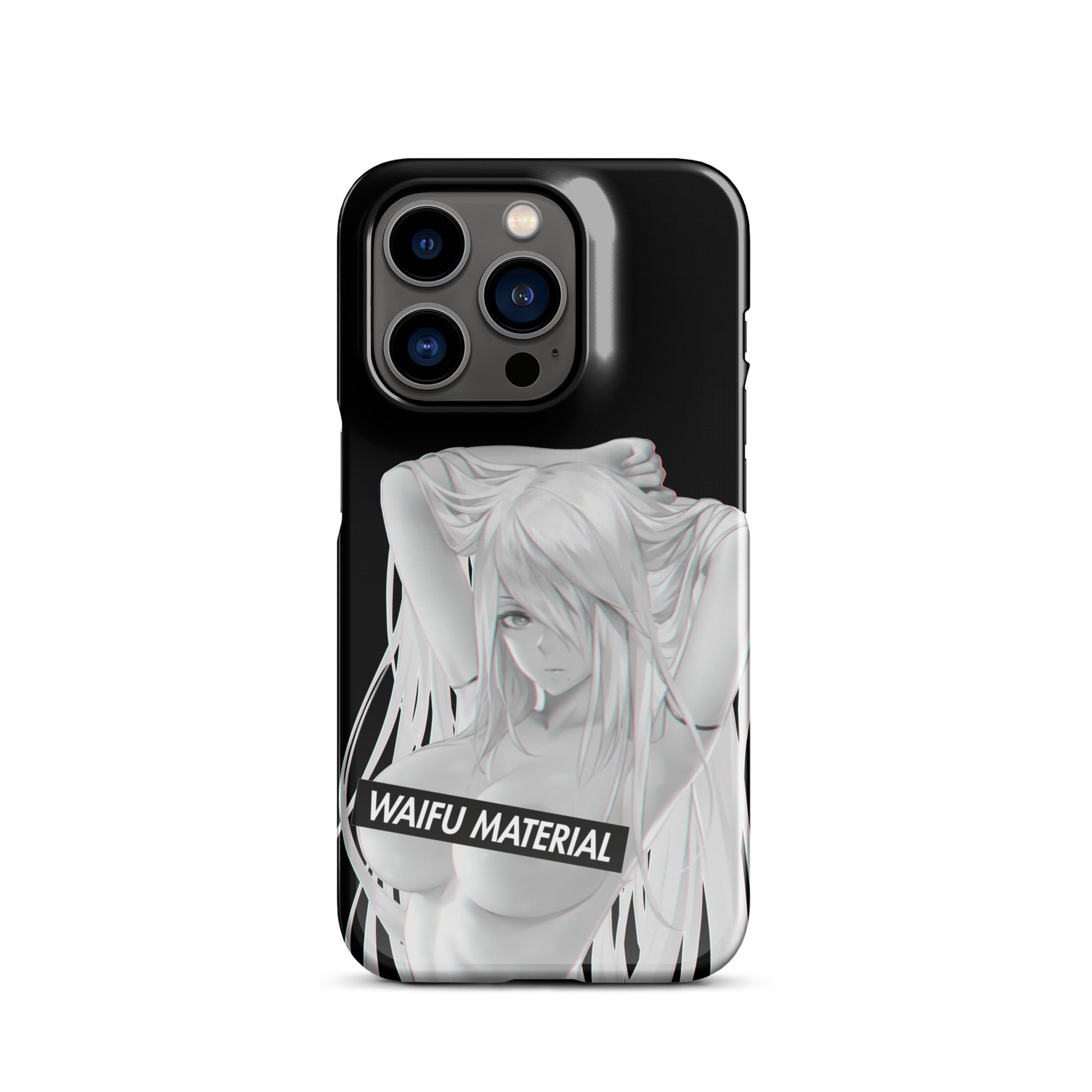 A2 Waifu Material - Black Edition #001 iPhone Premium Case