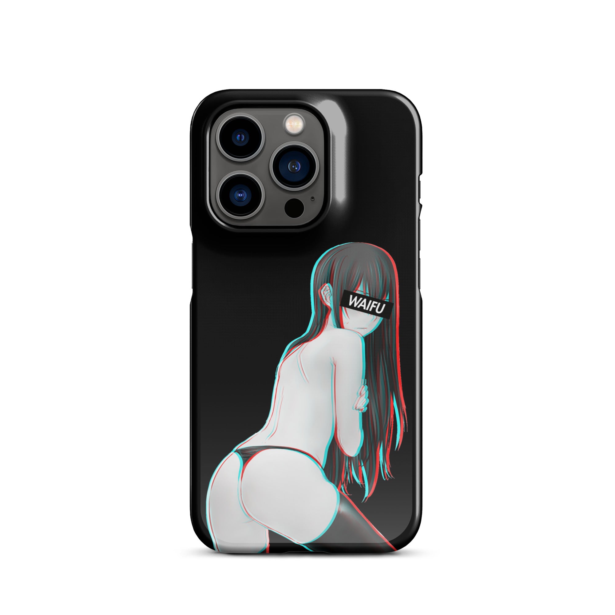 Kurisu Waifu Material - Black Edition #001 iPhone Premium Case