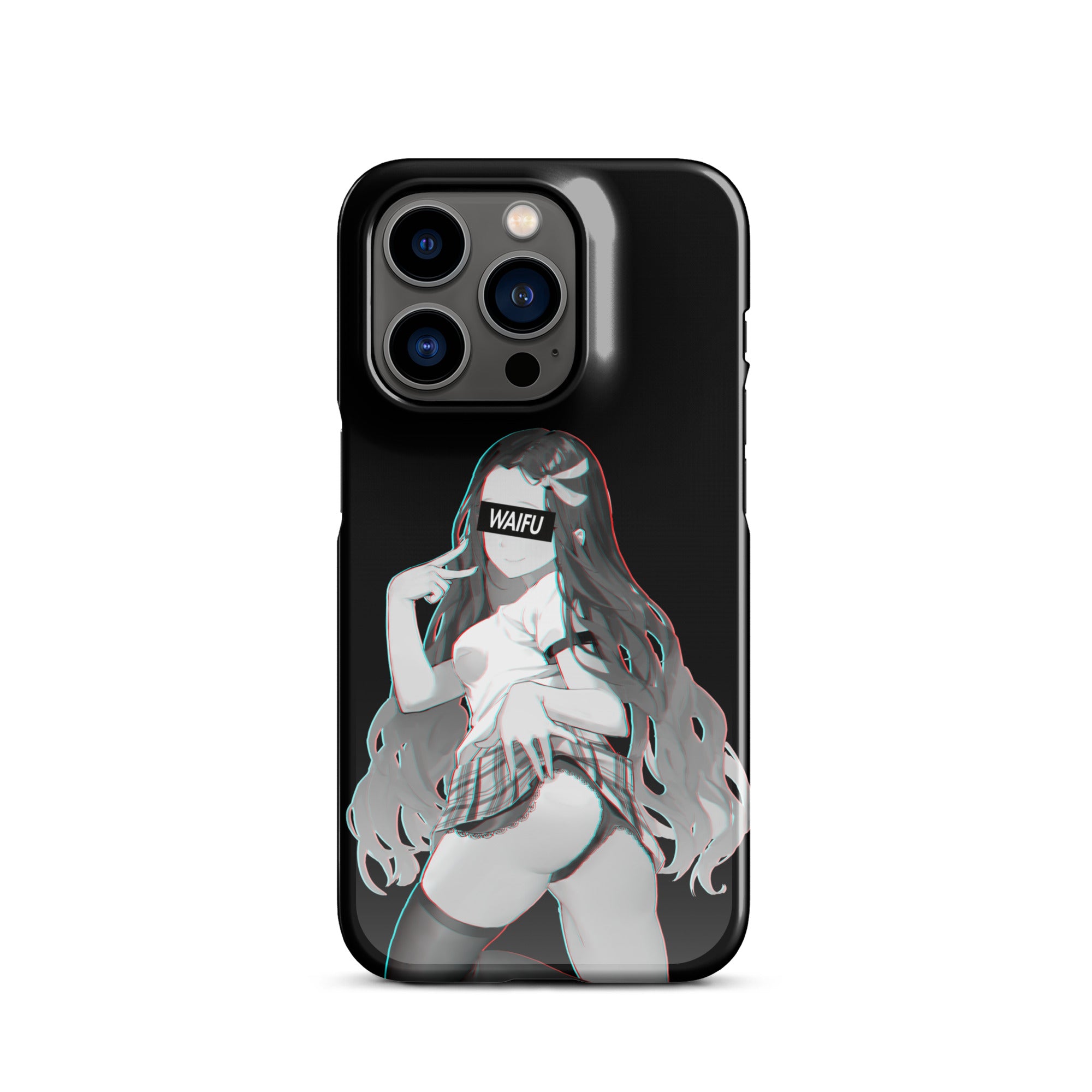 Nezuko Waifu Material - Black Edition #003 iPhone Premium Case