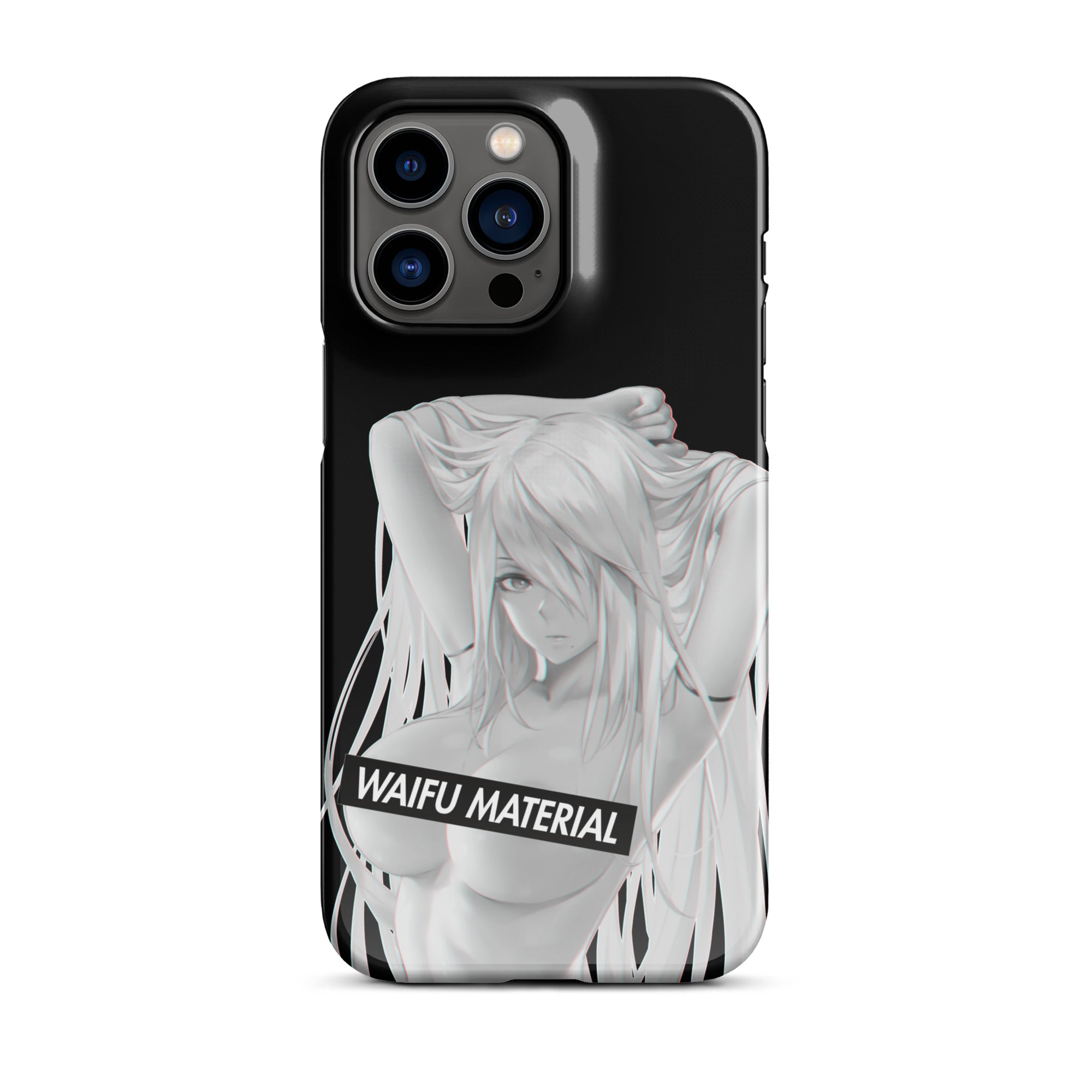 A2 Waifu Material - Black Edition #001 iPhone Premium Case