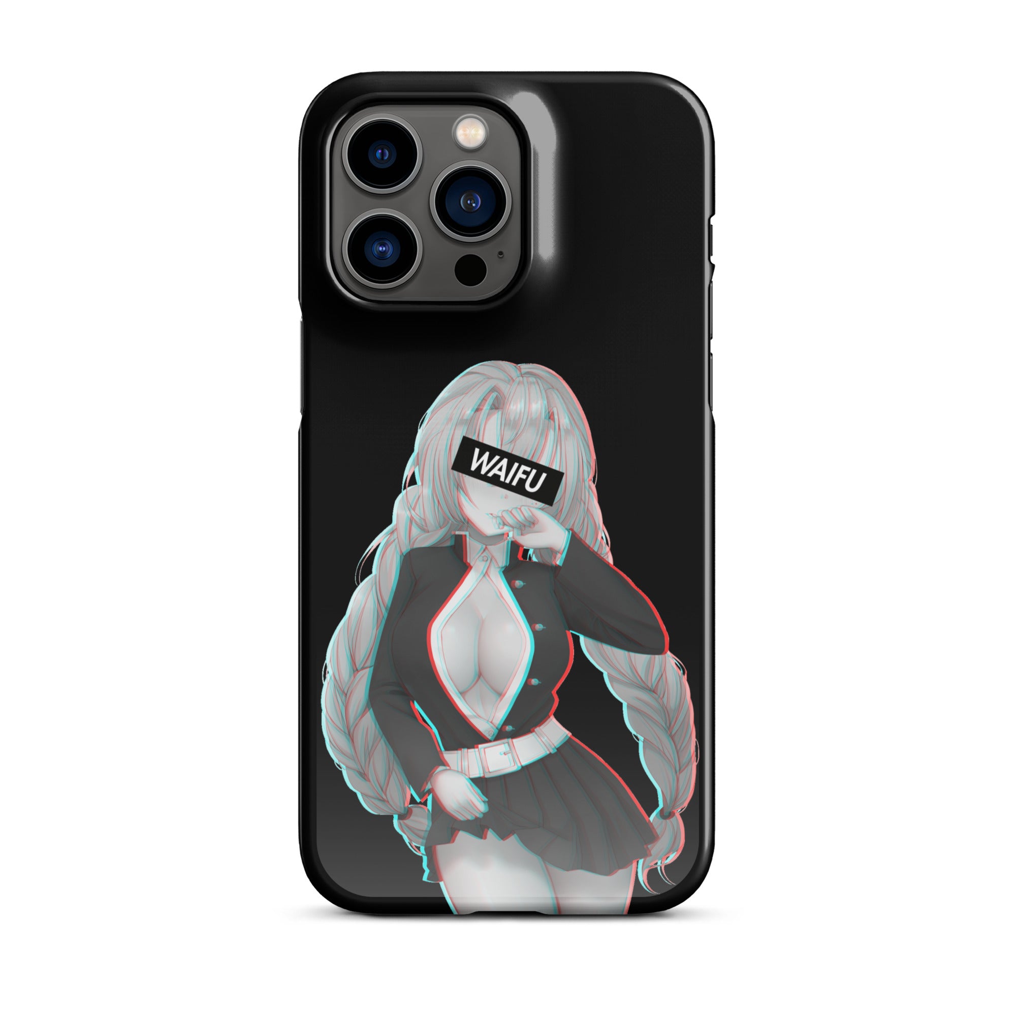 Mitsuri Waifu Material - Black Edition #001 iPhone Premium Case