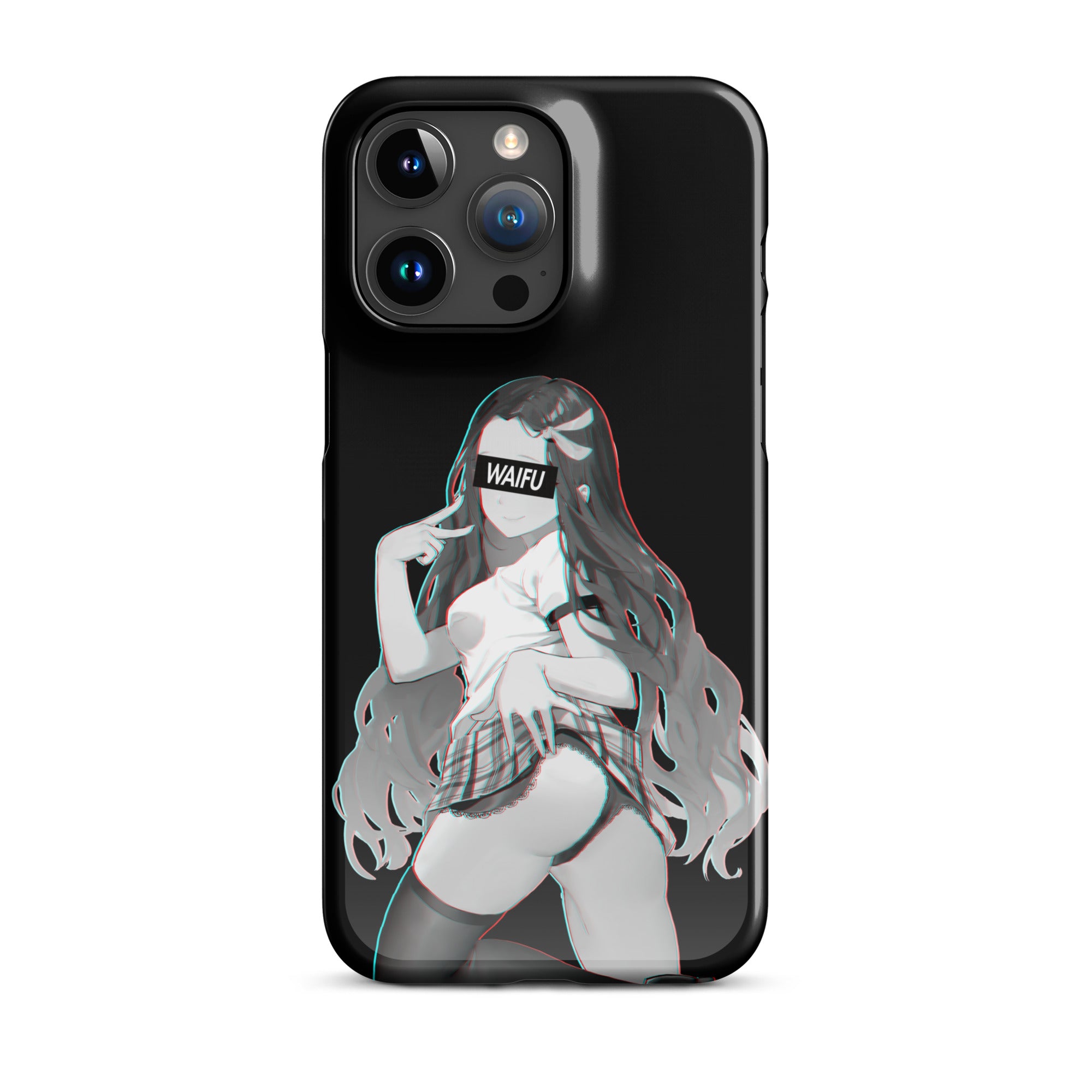 Nezuko Waifu Material - Black Edition #003 iPhone Premium Case