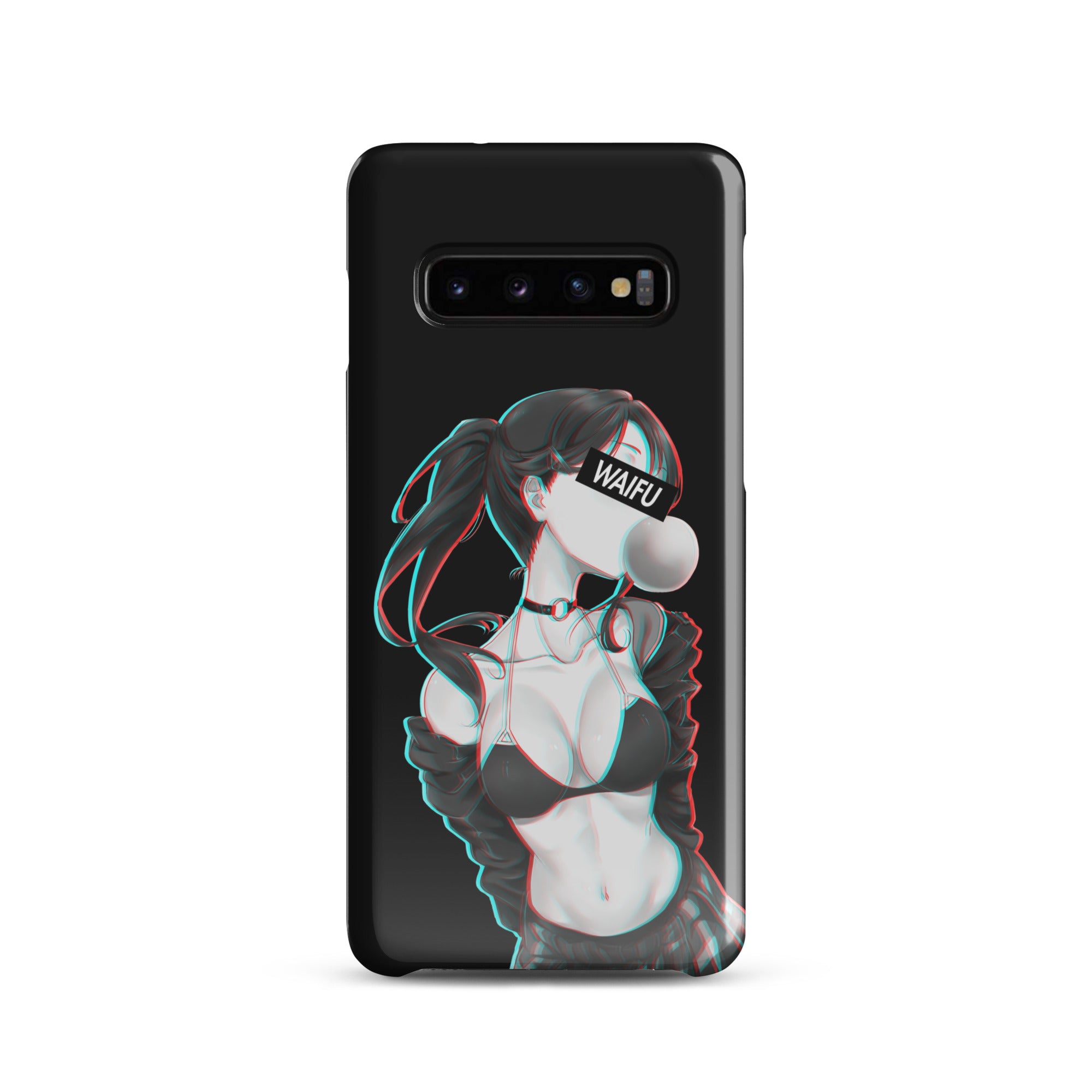 Cute Anime Girl Waifu Material - Black Edition #001 Samsung Premium Case