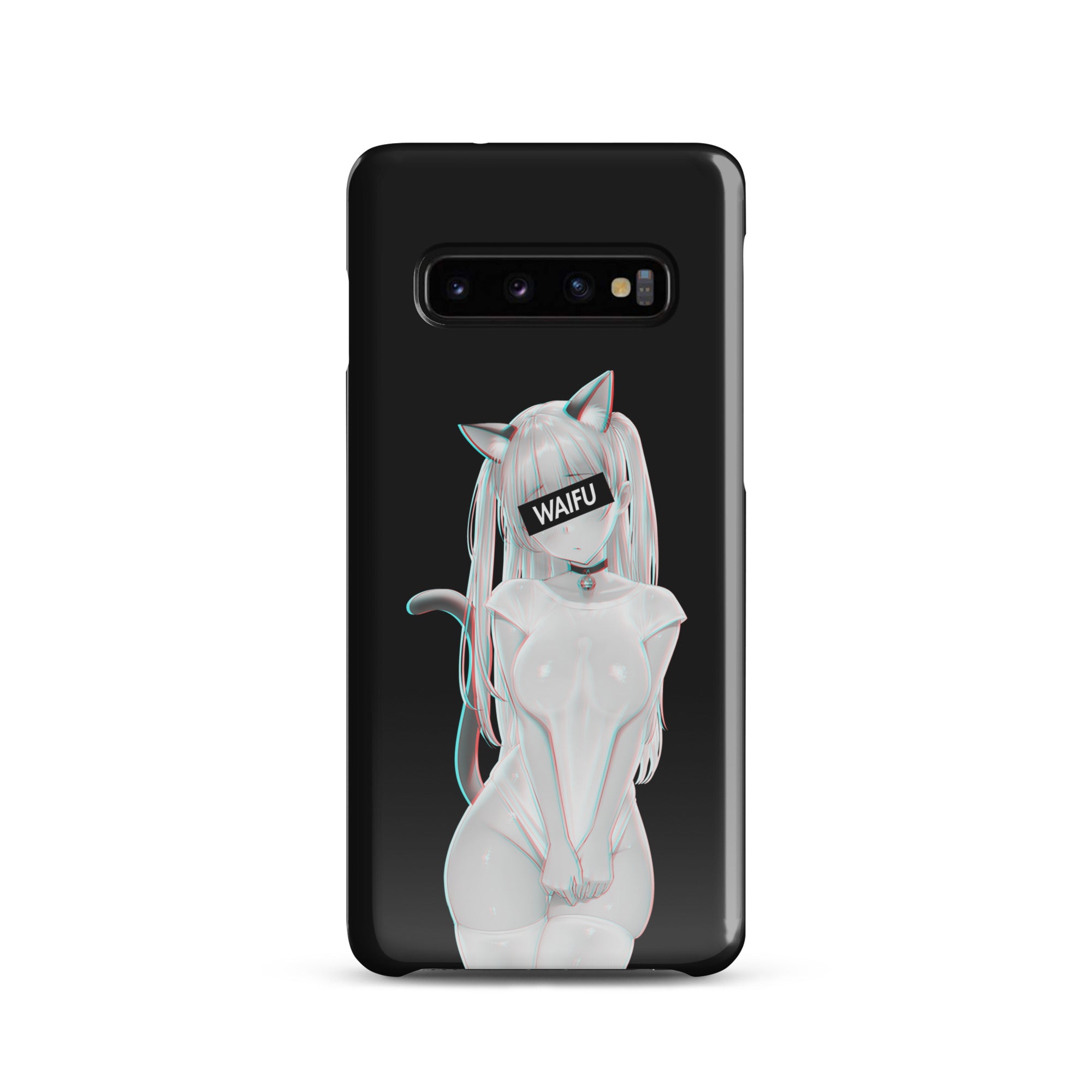 Cute Anime Girl Waifu Material - Black Edition #002 Samsung Premium Case