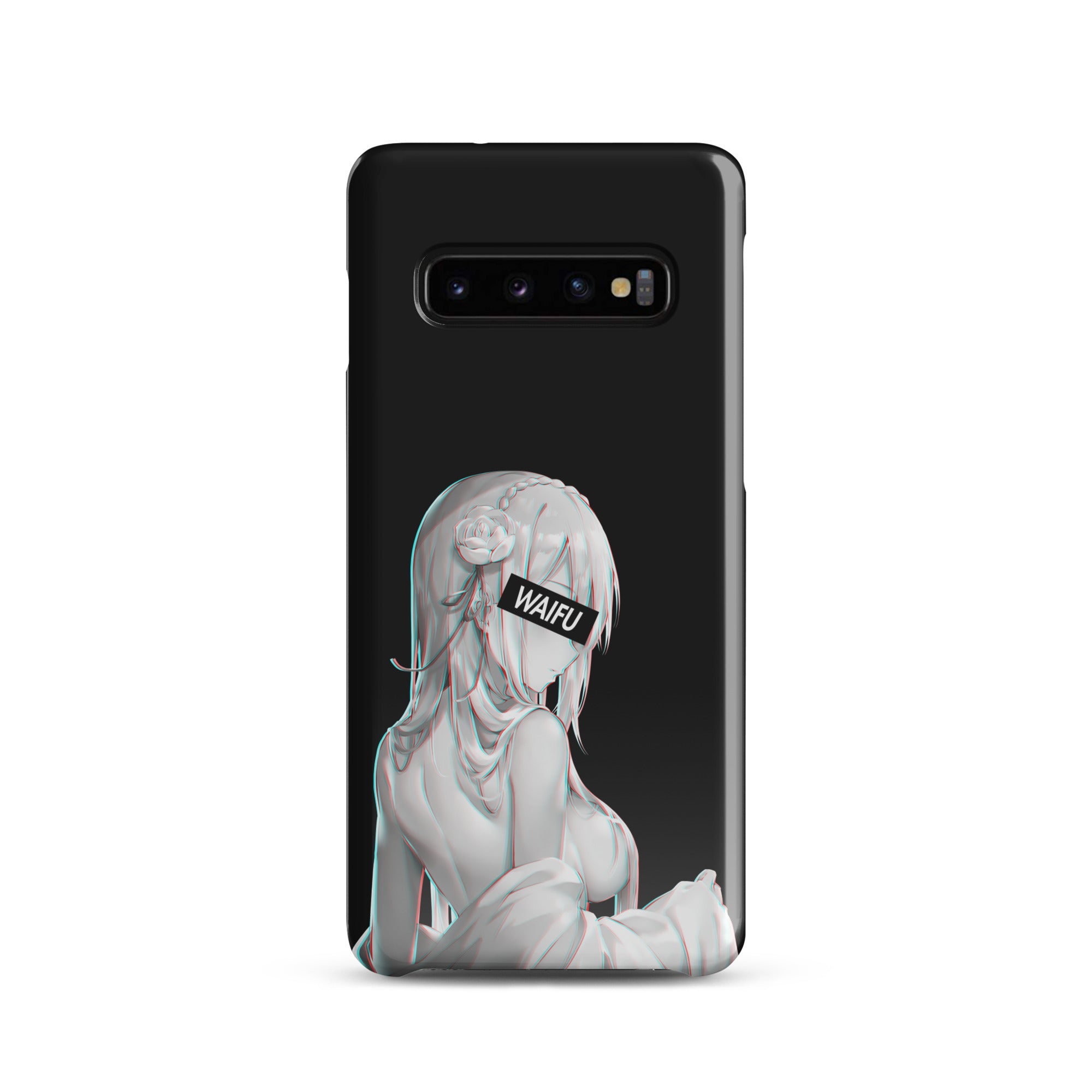 Emilia Waifu Material - Black Edition #001 Samsung Premium Case