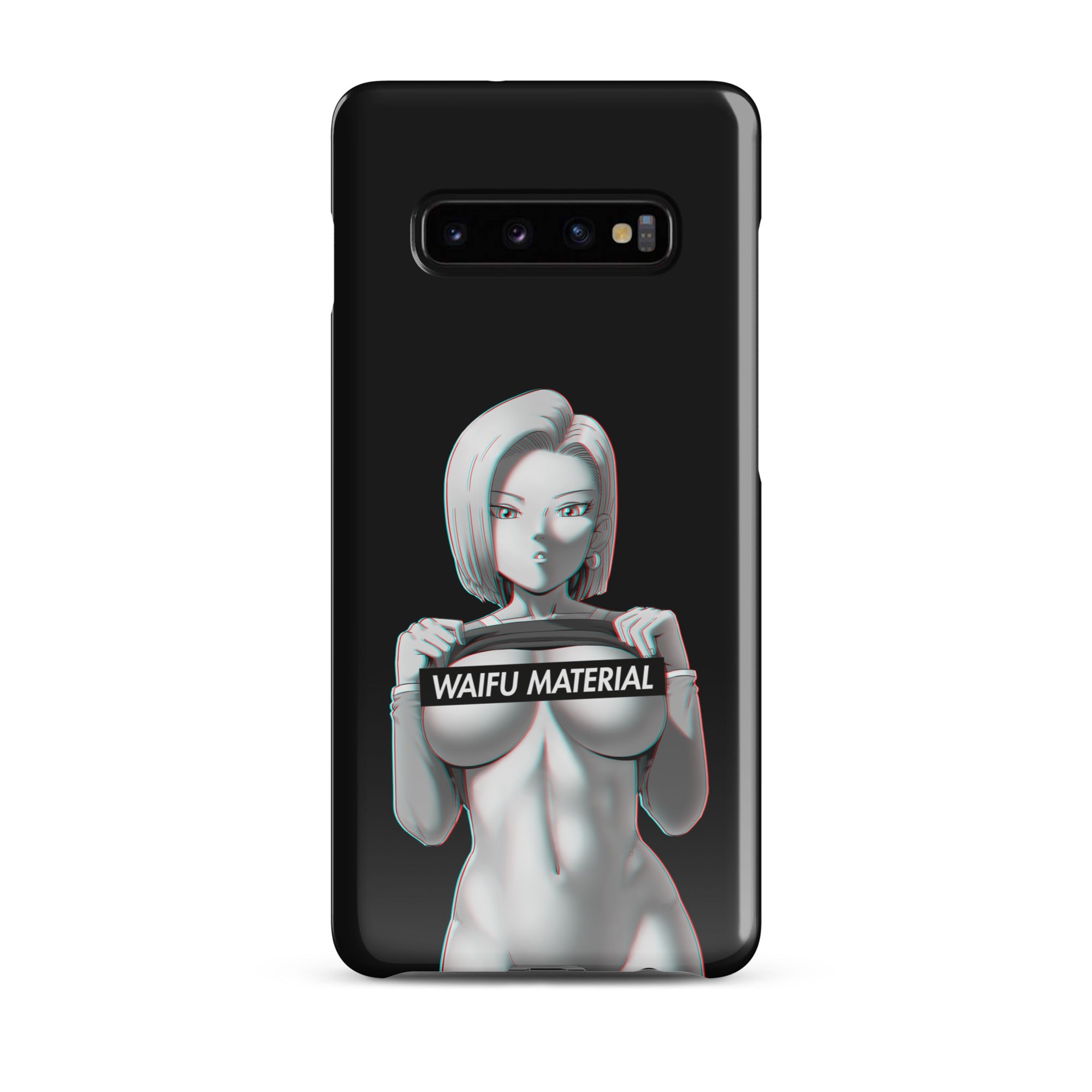 C18 Waifu Material - Black Edition #001 Samsung Premium Case