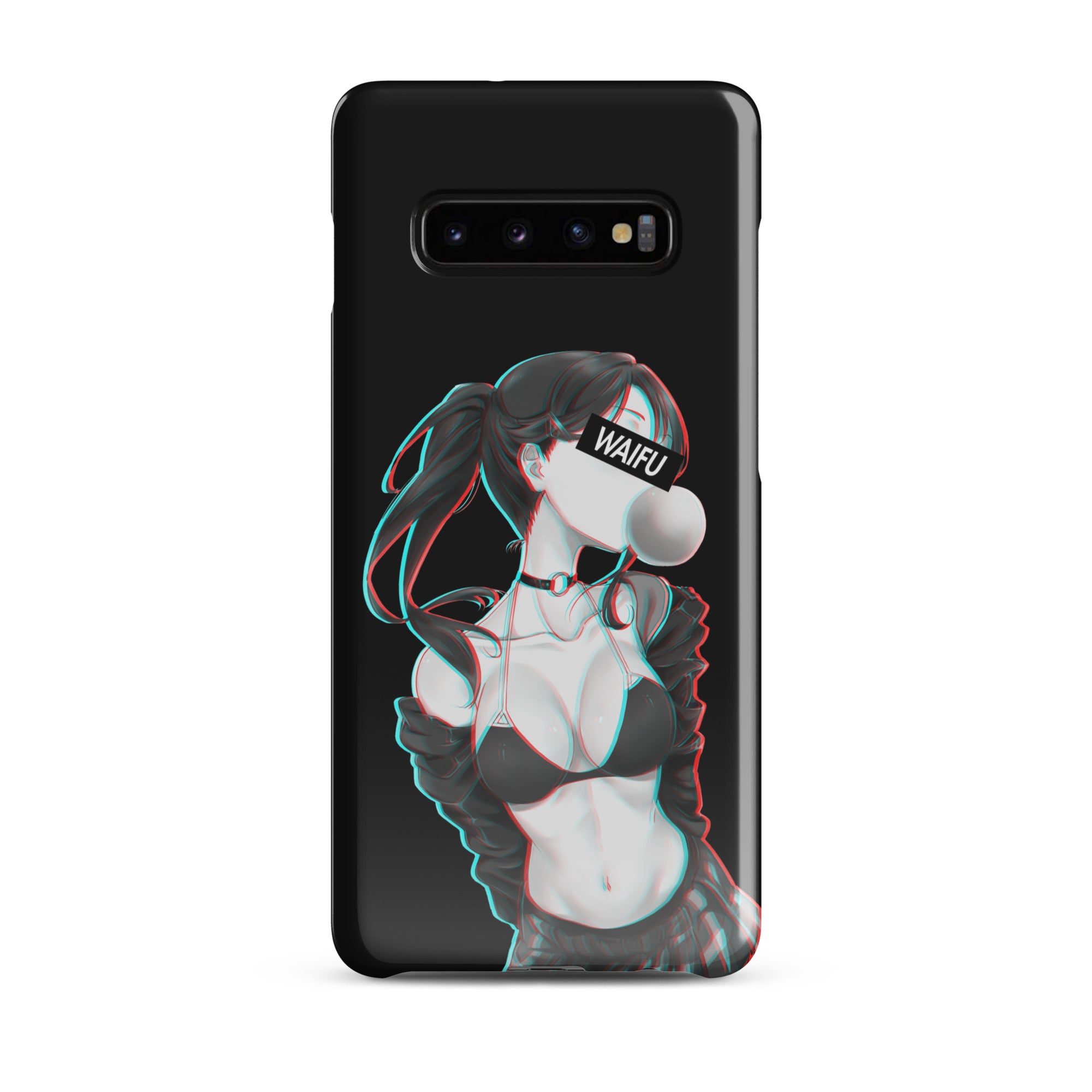 Cute Anime Girl Waifu Material - Black Edition #001 Samsung Premium Case