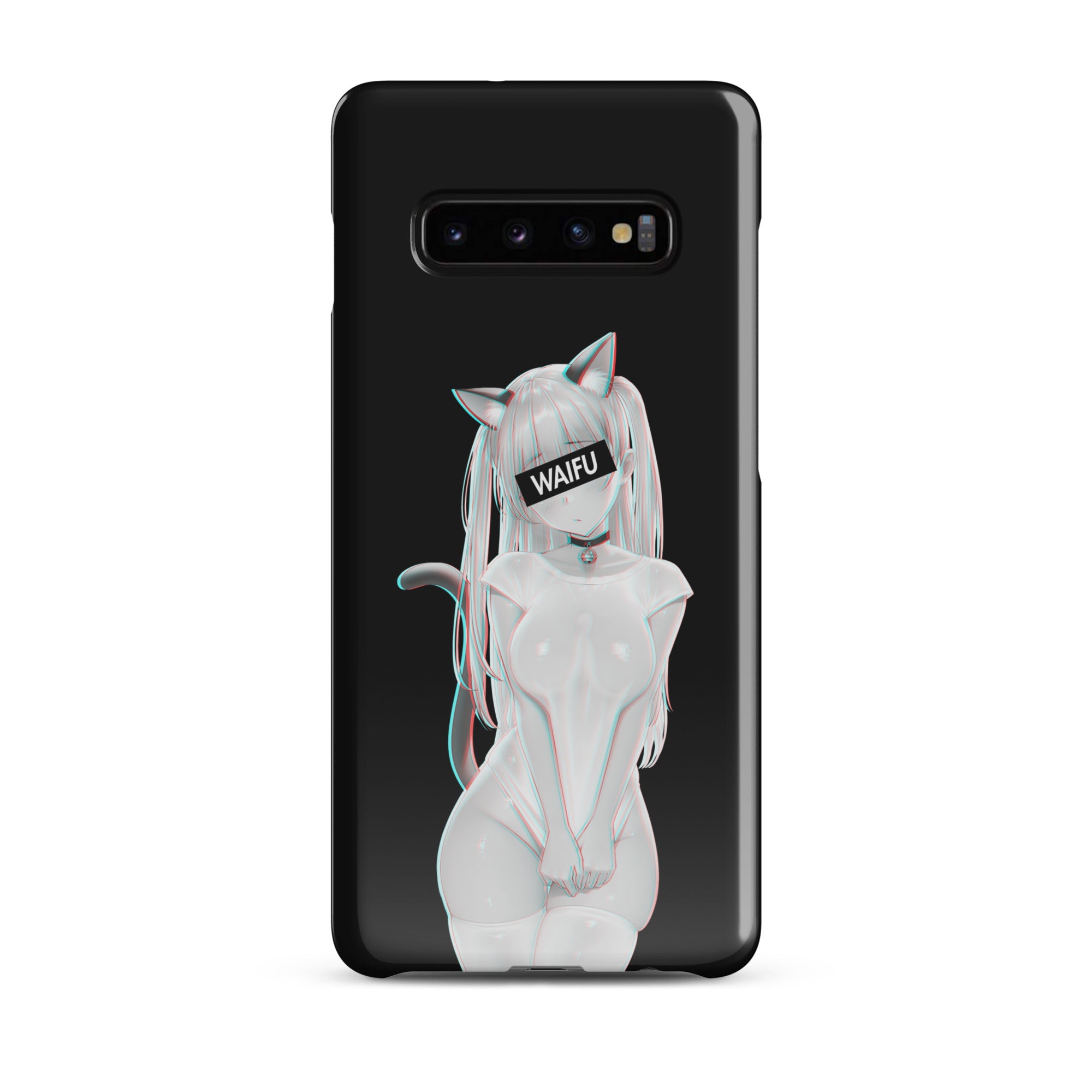 Cute Anime Girl Waifu Material - Black Edition #002 Samsung Premium Case