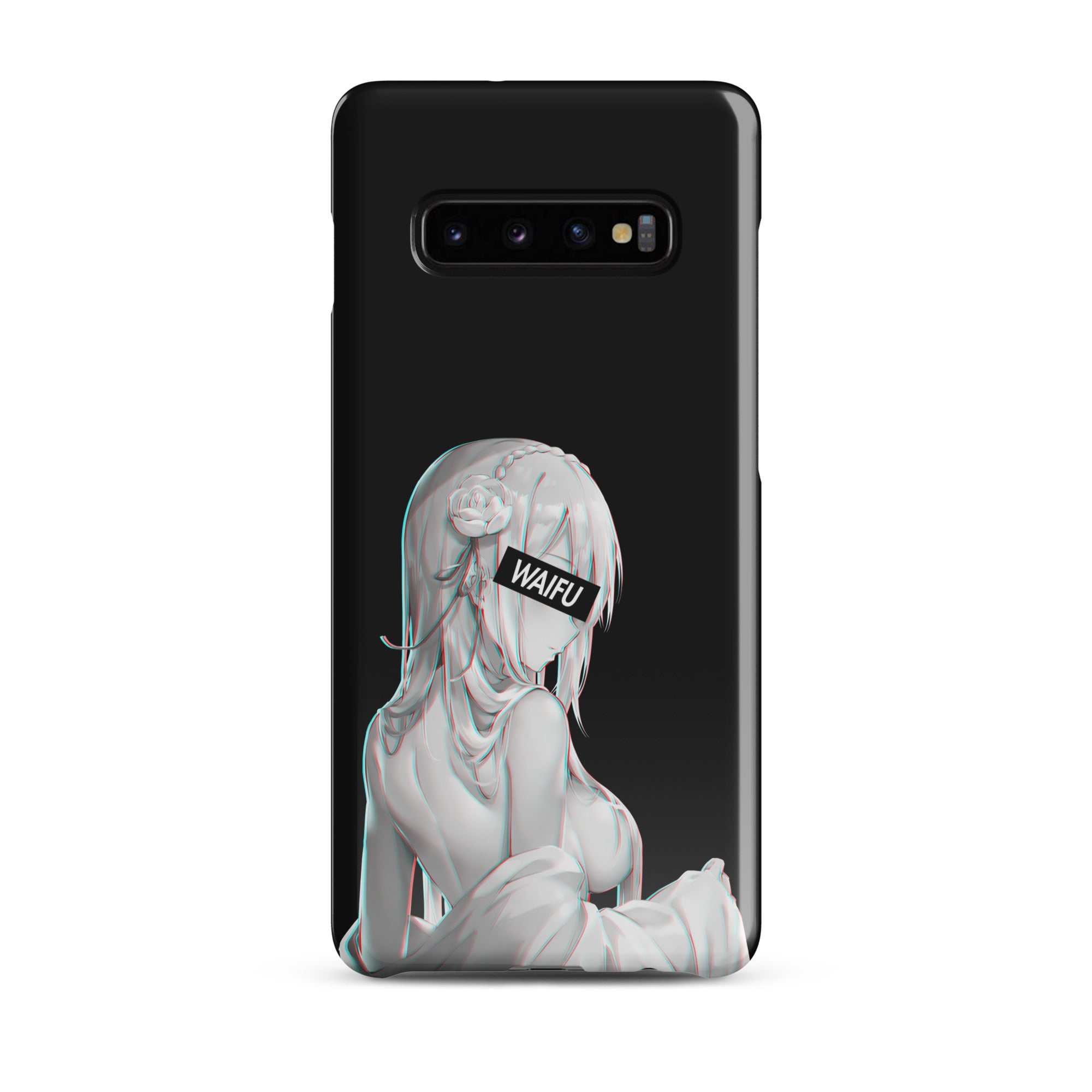 Emilia Waifu Material - Black Edition #001 Samsung Premium Case