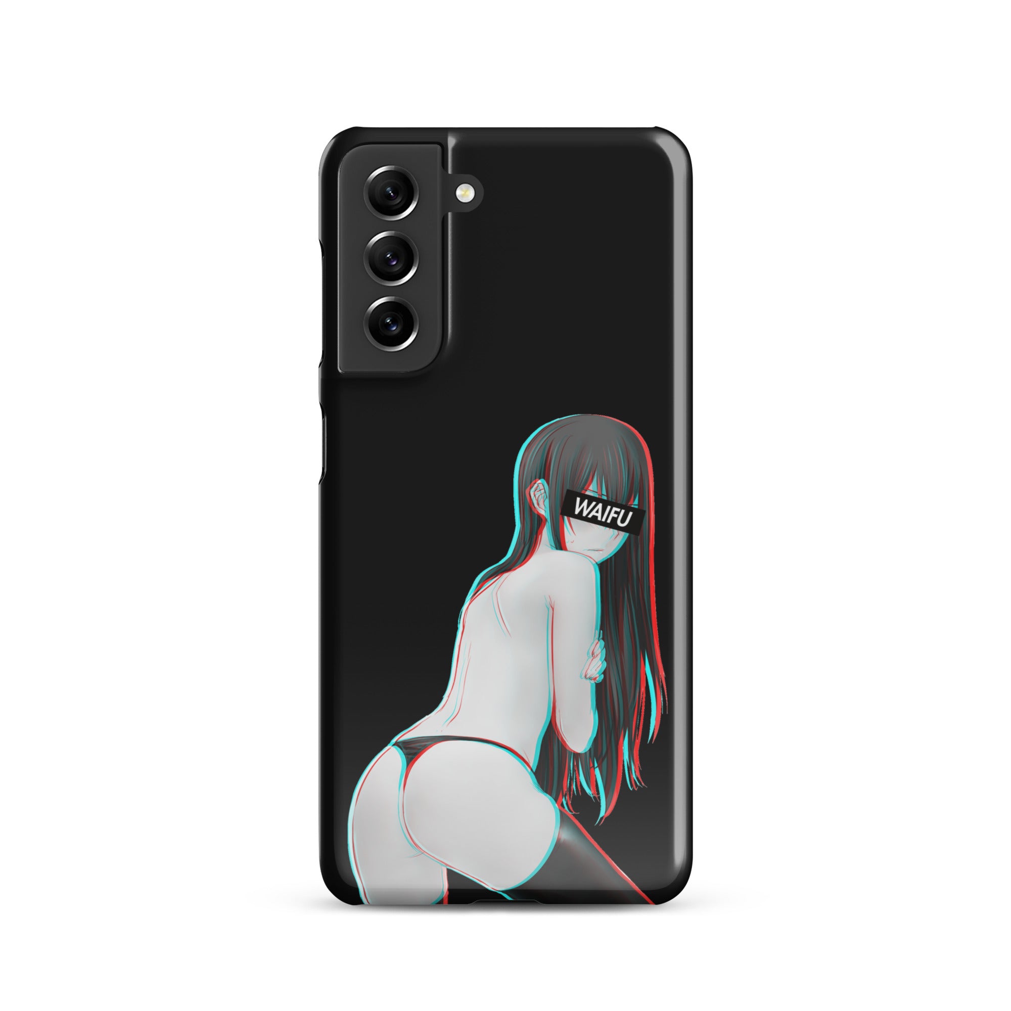 Kurisu Waifu Material - Black Edition #001 Samsung Premium Case