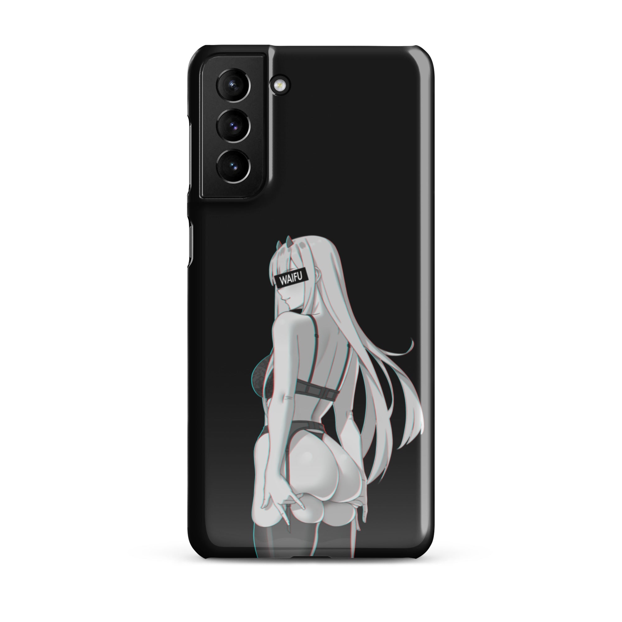 Zero Two Waifu Material - Black Edition #001 Samsung Premium Case