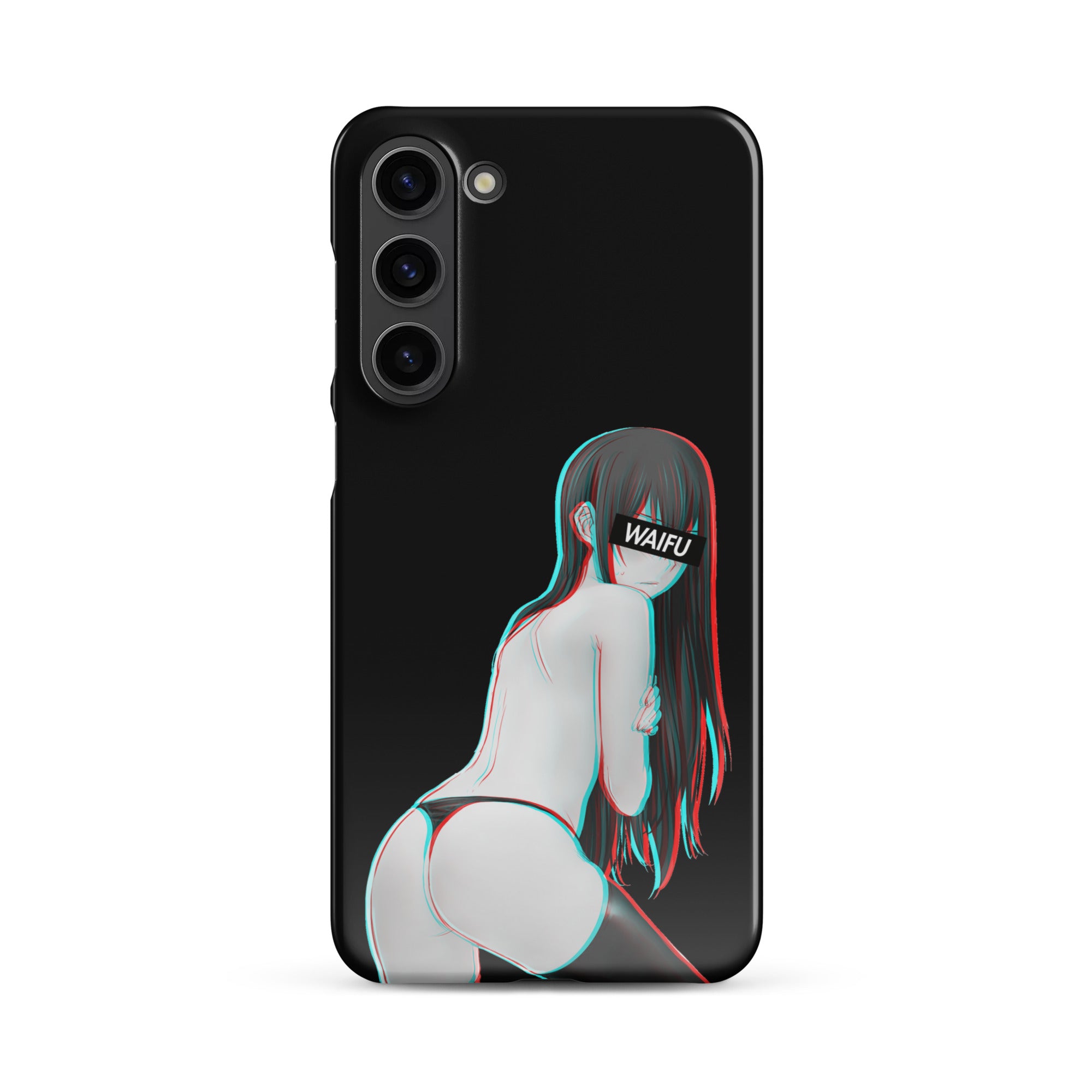 Kurisu Waifu Material - Black Edition #001 Samsung Premium Case