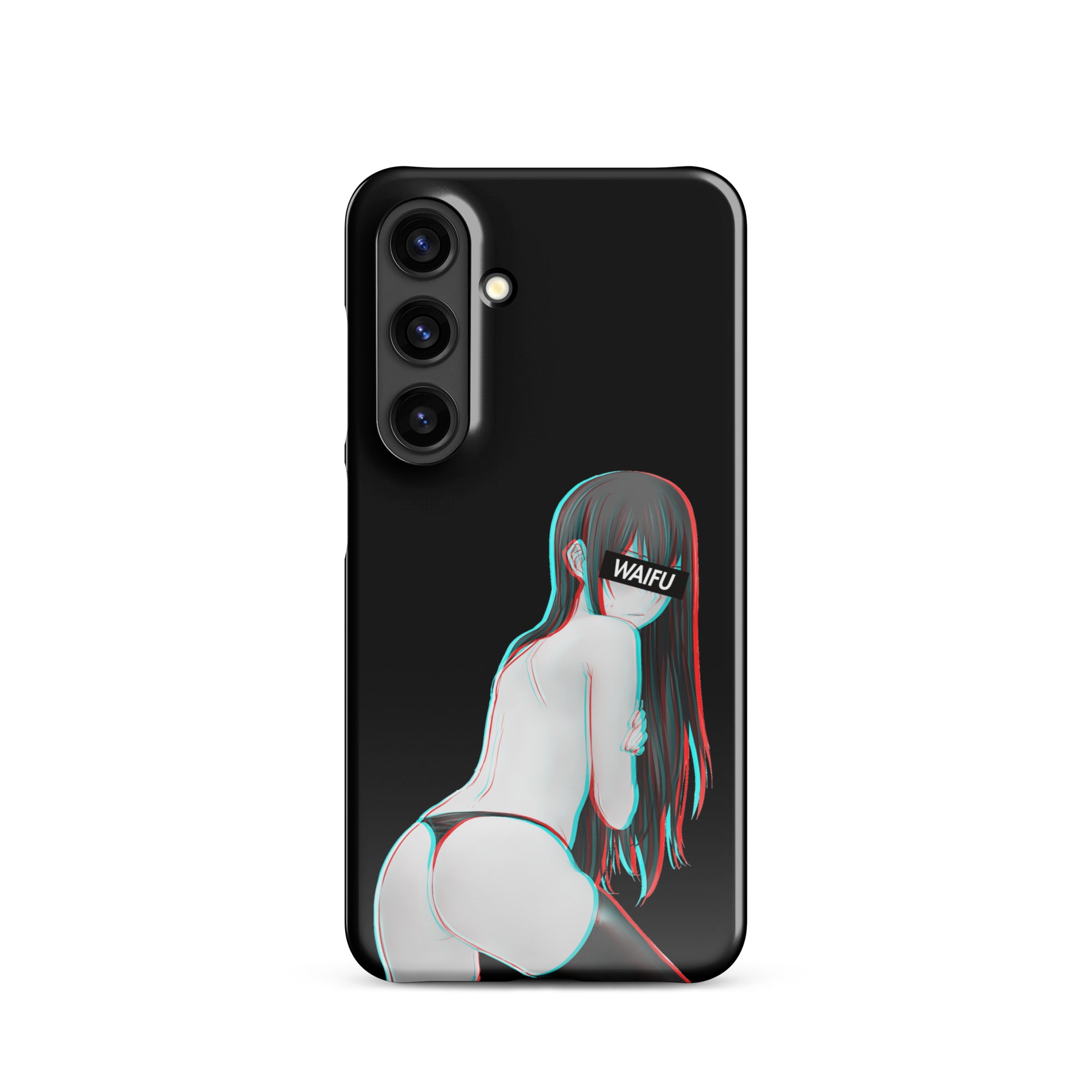 Kurisu Waifu Material - Black Edition #001 Samsung Premium Case