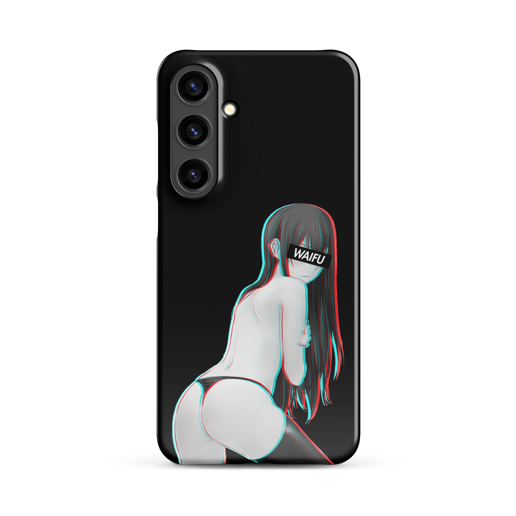 Kurisu Waifu Material - Black Edition #001 Samsung Premium Case