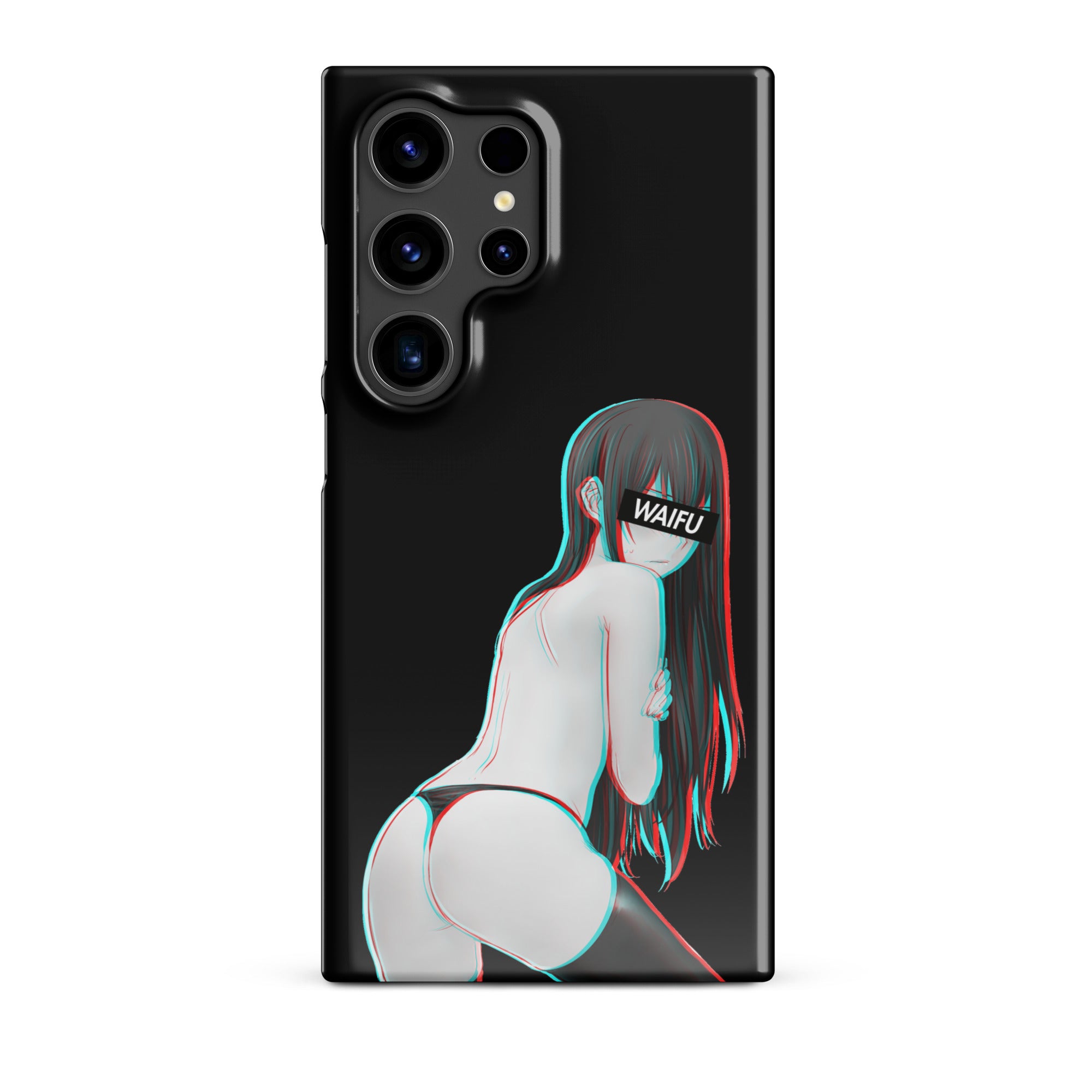 Kurisu Waifu Material - Black Edition #001 Samsung Premium Case