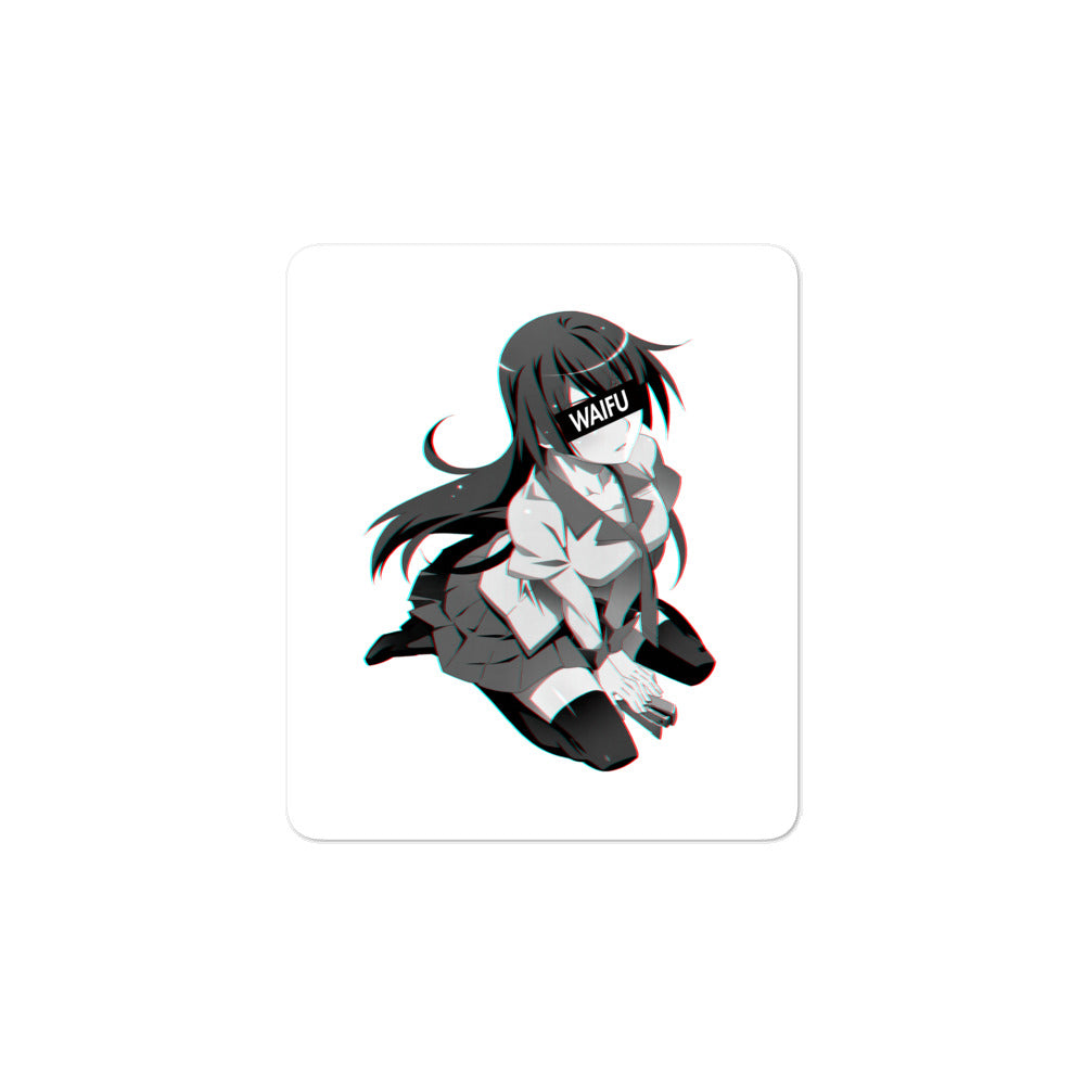 Hitagi Waifu Material #004 Kiss Cut Premium Sticker