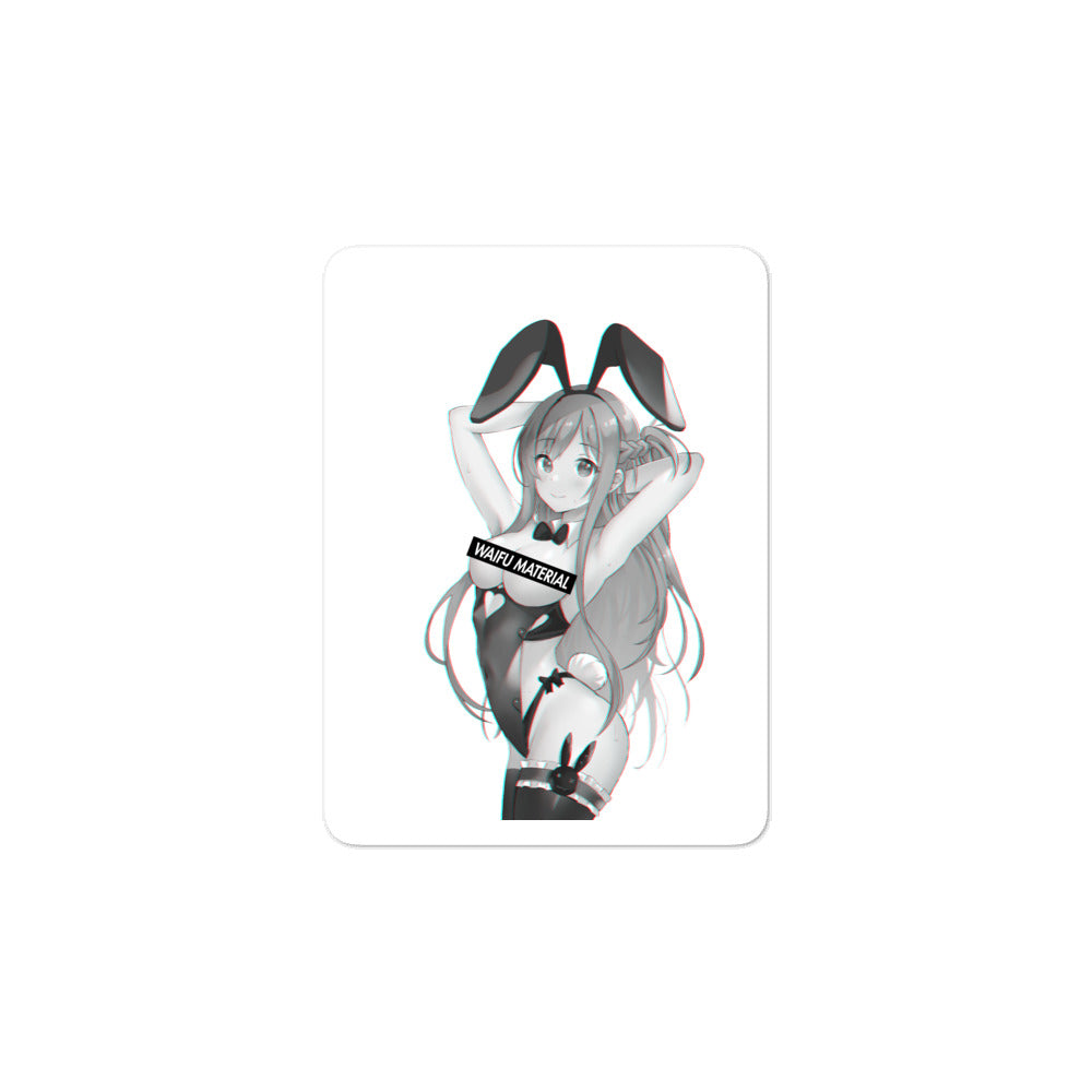 Asuna Waifu Material #005 Kiss Cut Premium Sticker