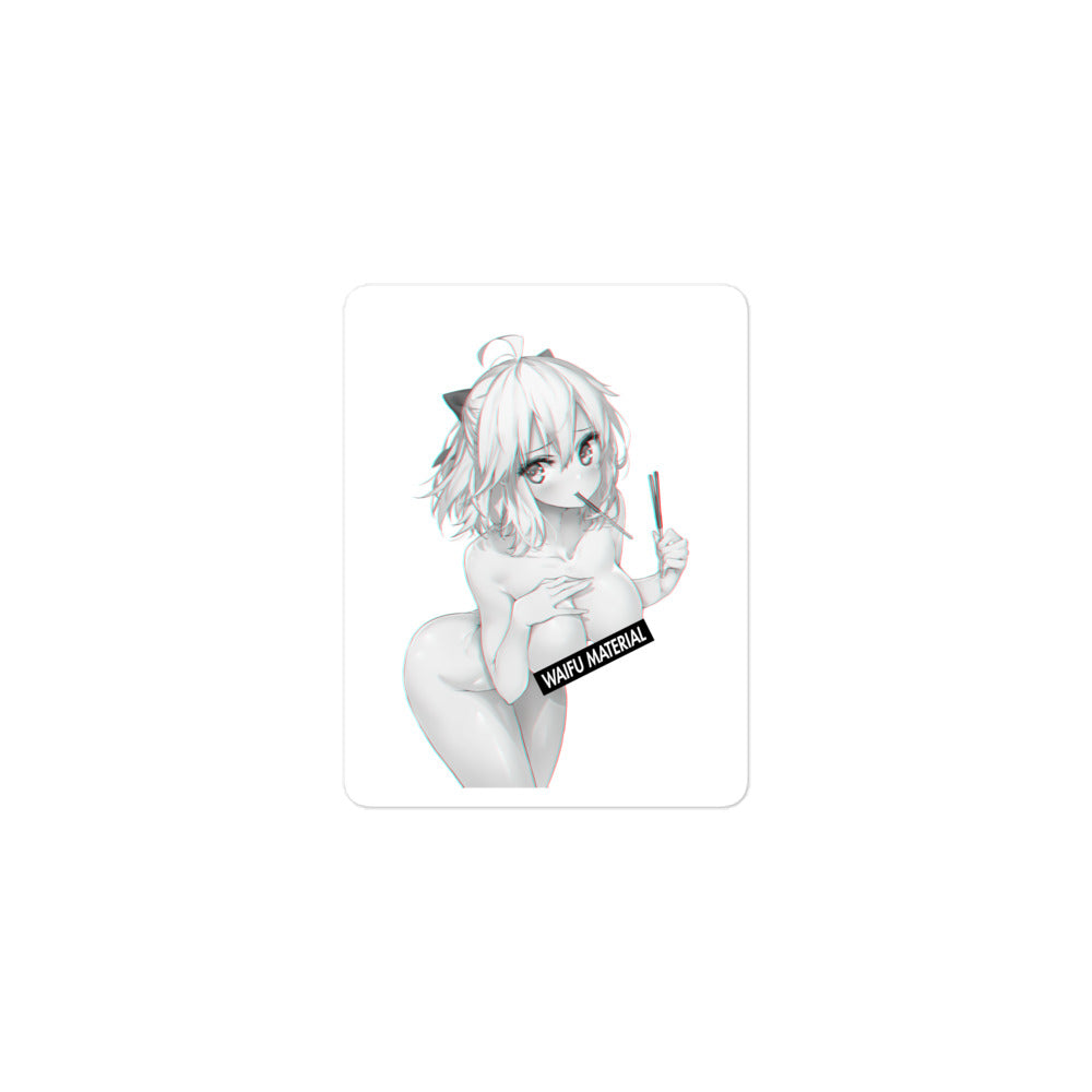 Okita Waifu Material #004 Kiss Cut Premium Sticker