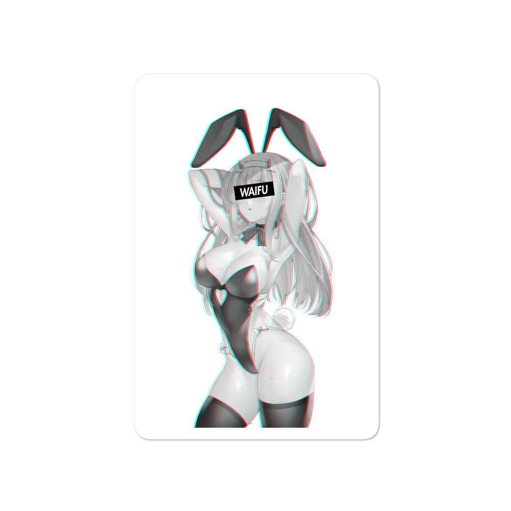 Zero Two Waifu Material #008 Kiss Cut Premium Sticker