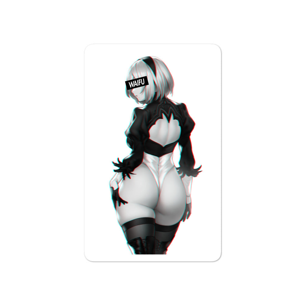 2B Waifu Material #001 Kiss Cut Premium Sticker