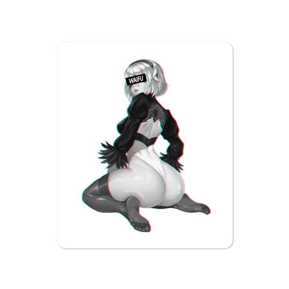 2B Waifu Material #004 Kiss Cut Premium Sticker