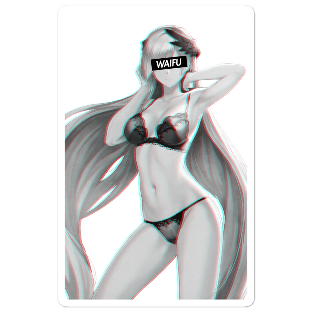 Brynhildr Waifu Material #001 Kiss Cut Premium Sticker