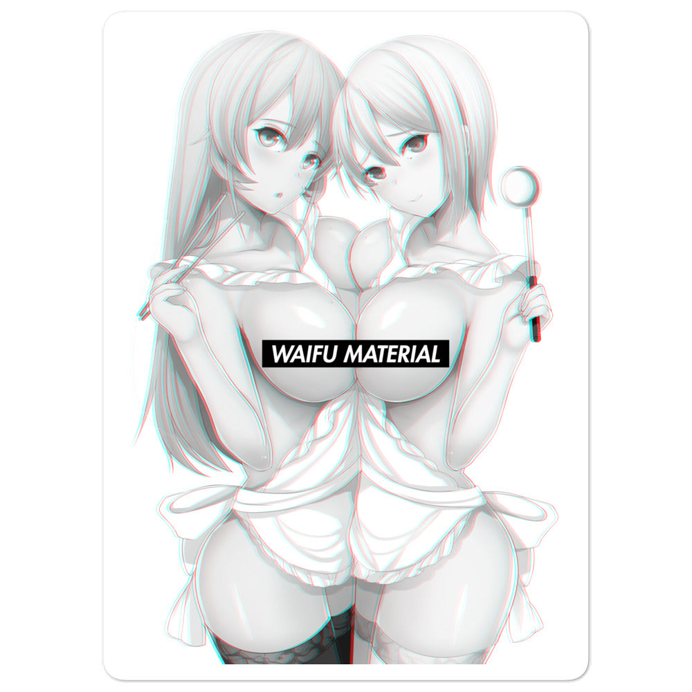 Erina & Alice Waifu Material #001 Kiss Cut Premium Sticker