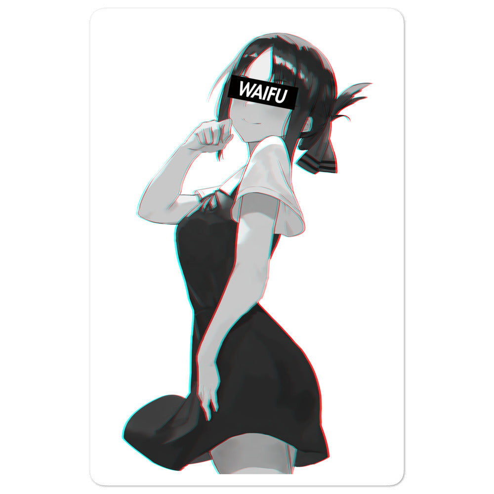 Kaguya Waifu Material #002 Kiss Cut Premium Sticker