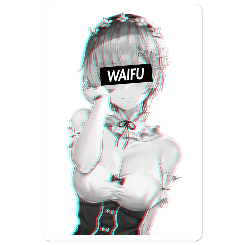 Rem Waifu Material #001 Kiss Cut Premium Sticker