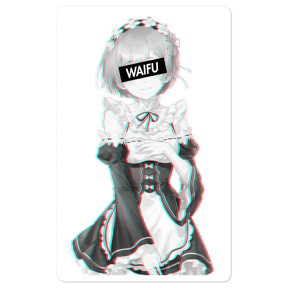 Rem Waifu Material #002 Kiss Cut Premium Sticker