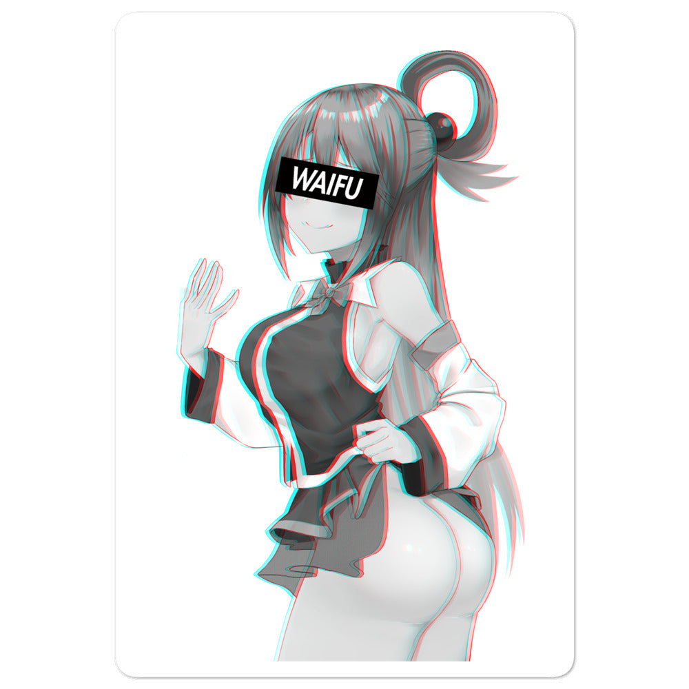 Aqua Waifu Material #003 Kiss Cut Premium Sticker