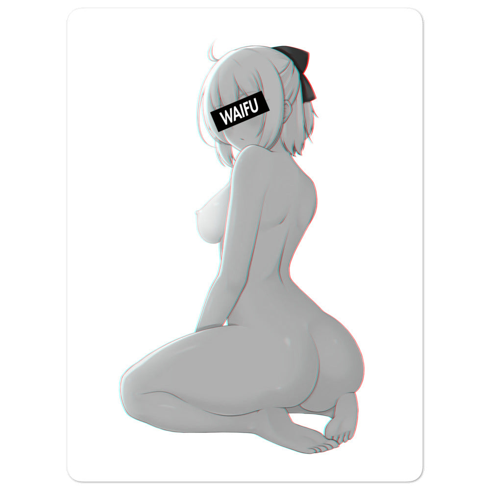 Okita Waifu Material #002 Kiss Cut Premium Sticker