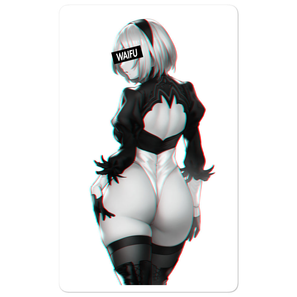 2B Waifu Material #001 Kiss Cut Premium Sticker