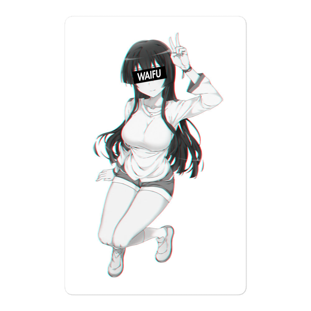 Akame Waifu Material #004 Kiss Cut Premium Sticker