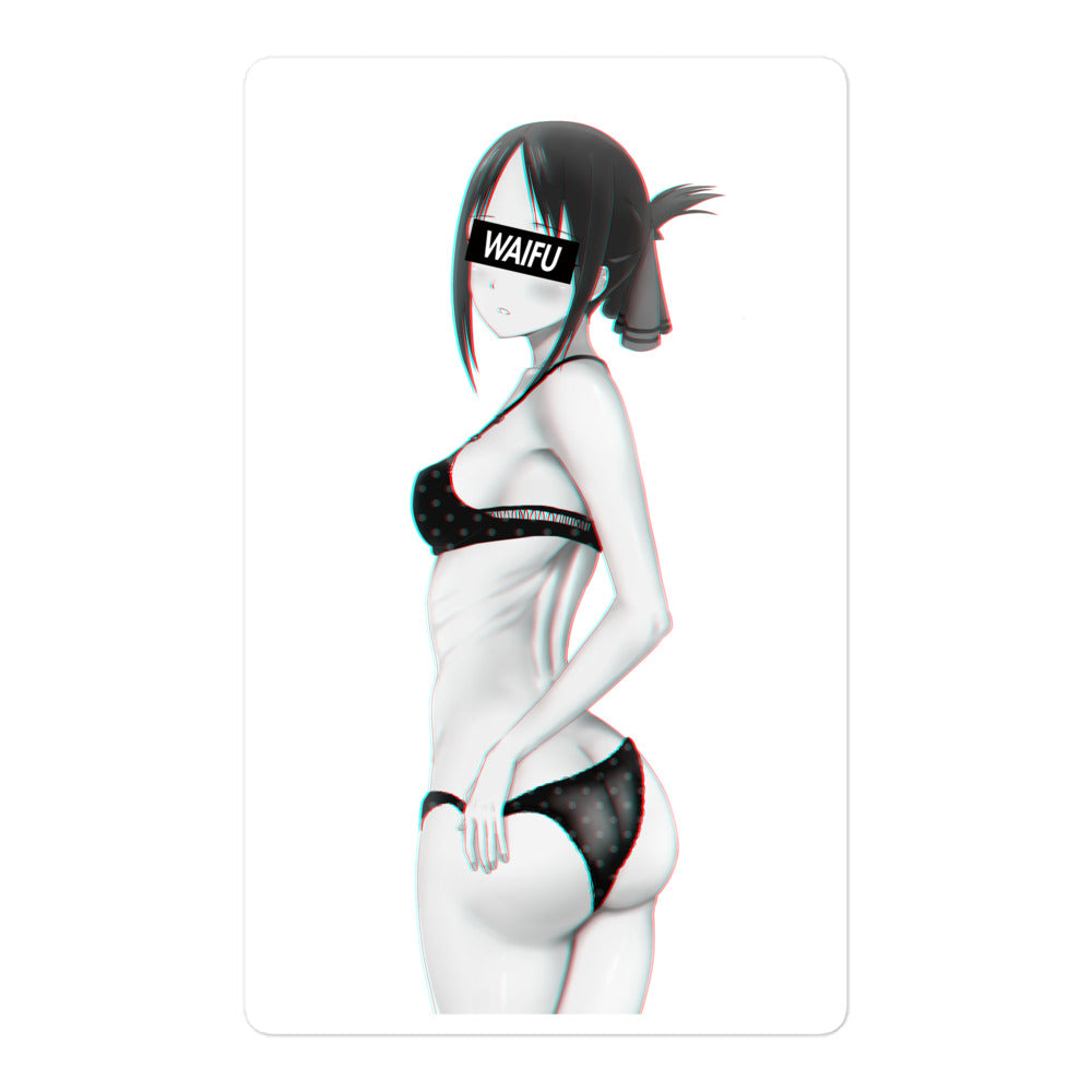 Kaguya Waifu Material #003 Kiss Cut Premium Sticker