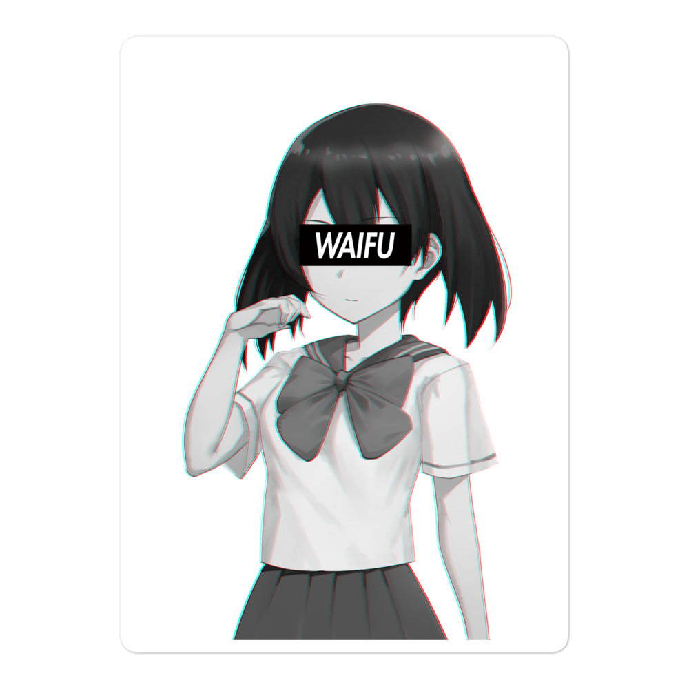 Kurome Waifu Material #003 Kiss Cut Premium Sticker