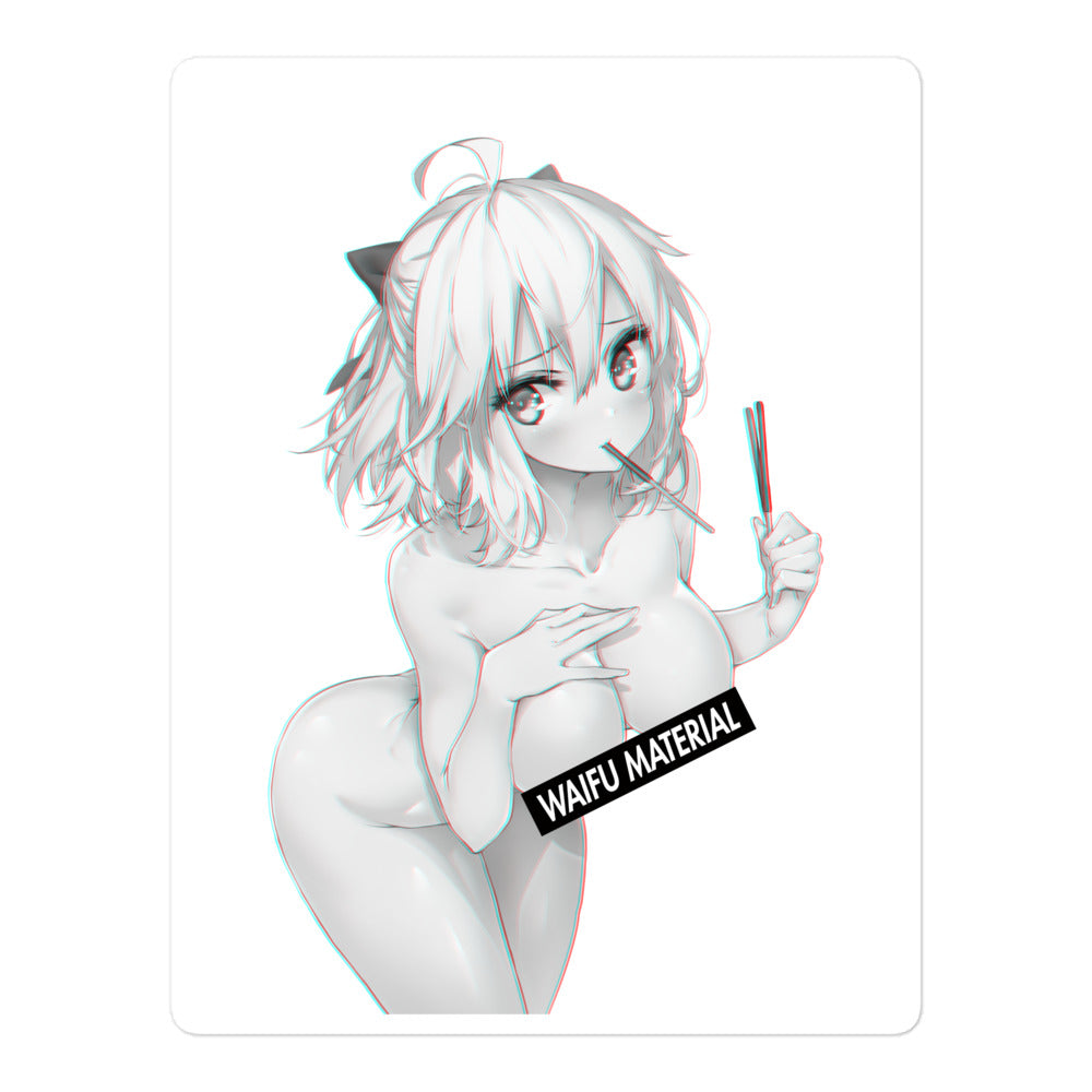 Okita Waifu Material #004 Kiss Cut Premium Sticker