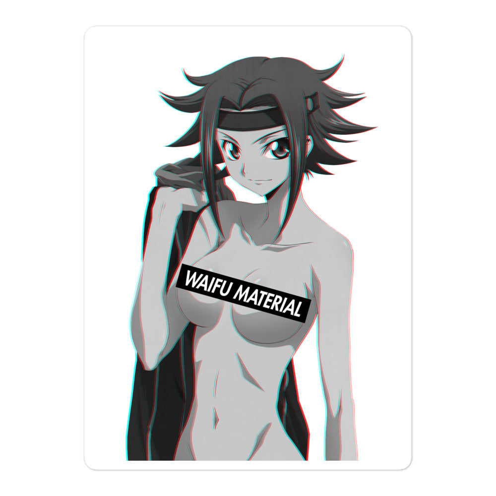 Kallen Waifu Material #004 Kiss Cut Premium Sticker