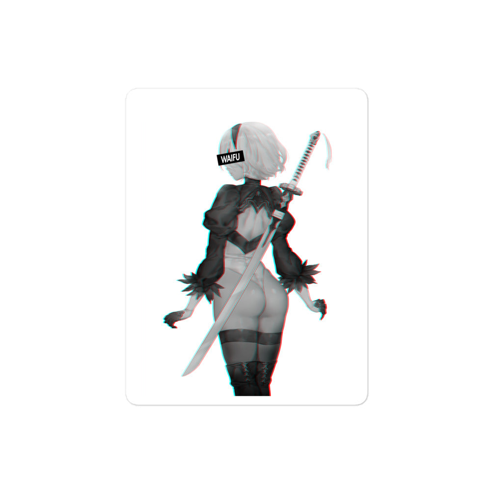 2B Waifu Material #002 Kiss Cut Premium Sticker