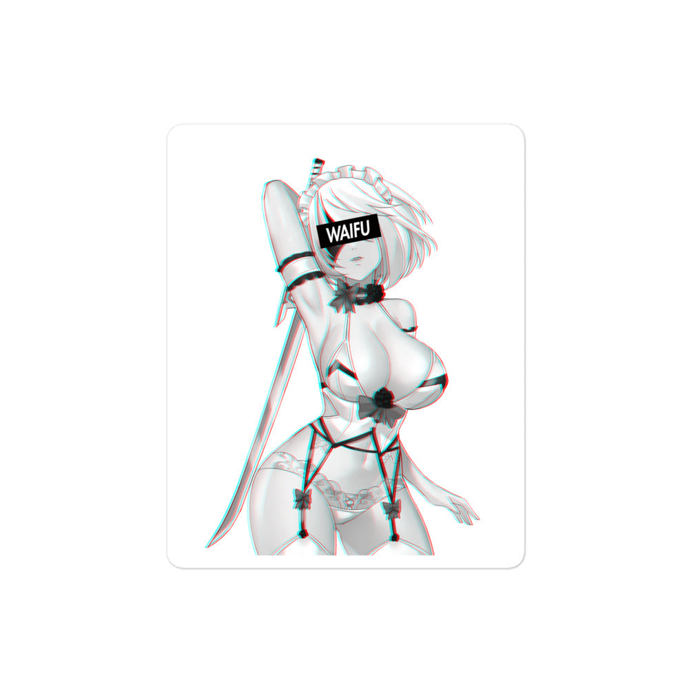 2B Waifu Material #006 Kiss Cut Premium Sticker