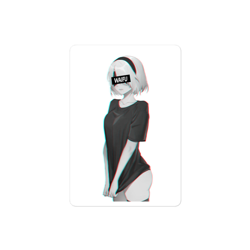 2B Waifu Material #007 Kiss Cut Premium Sticker