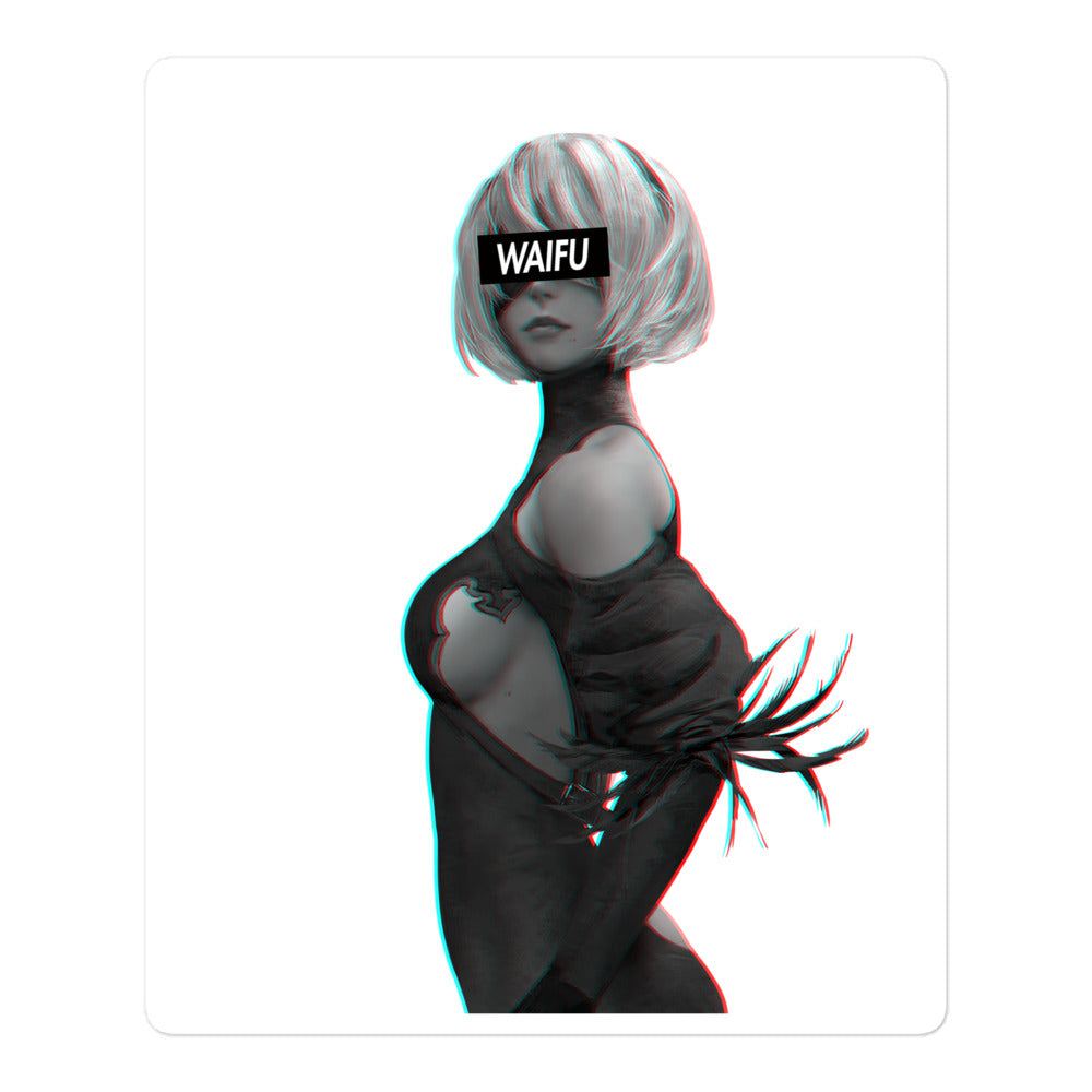 2B Waifu Material #003 Kiss Cut Premium Sticker