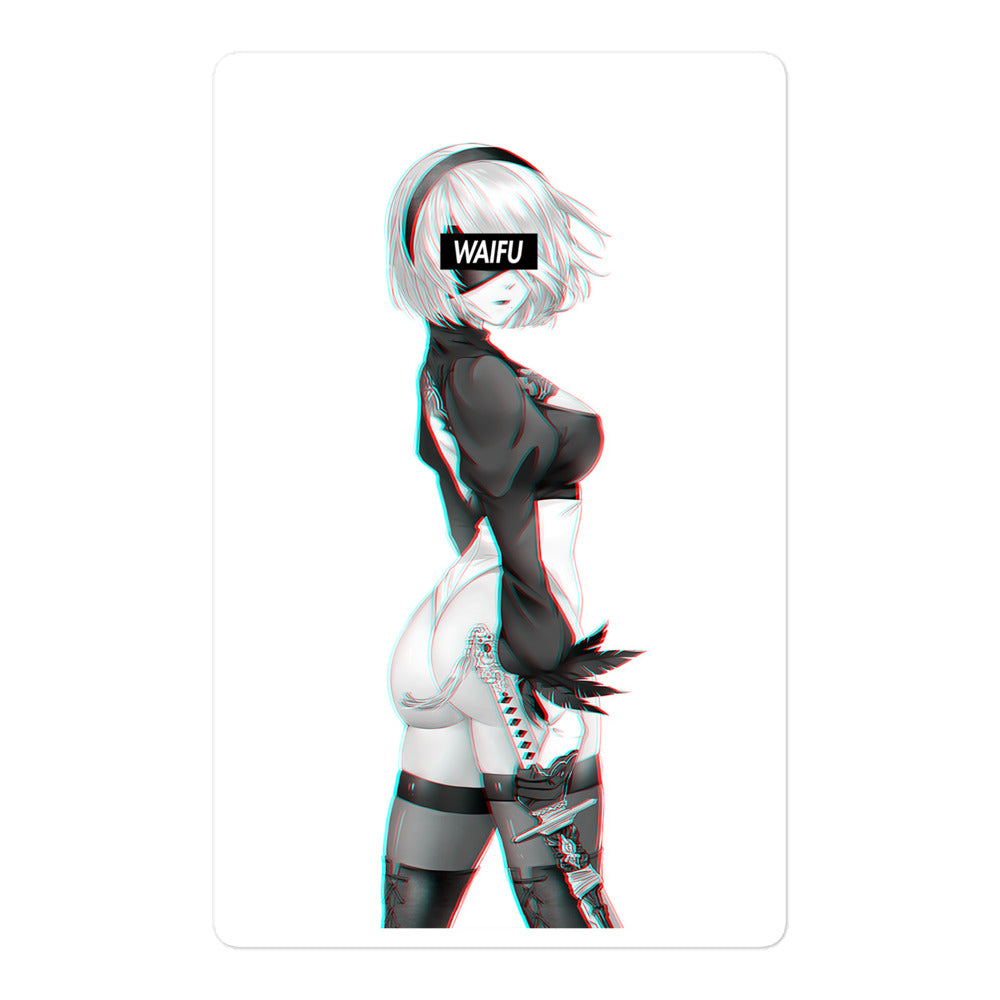 2B Waifu Material #005 Kiss Cut Premium Sticker