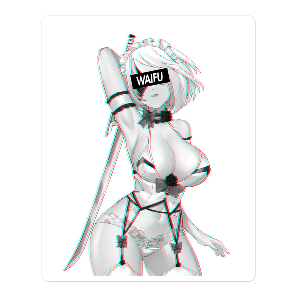 2B Waifu Material #006 Kiss Cut Premium Sticker