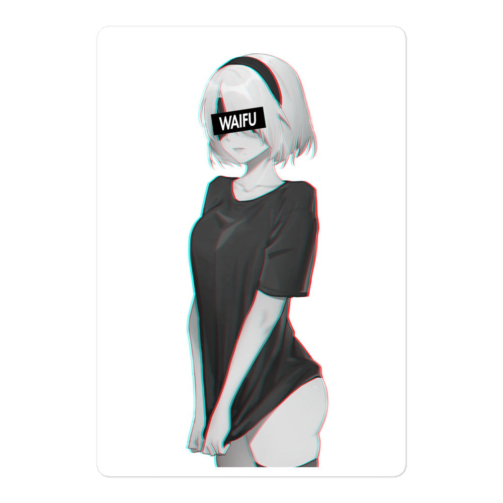 2B Waifu Material #007 Kiss Cut Premium Sticker