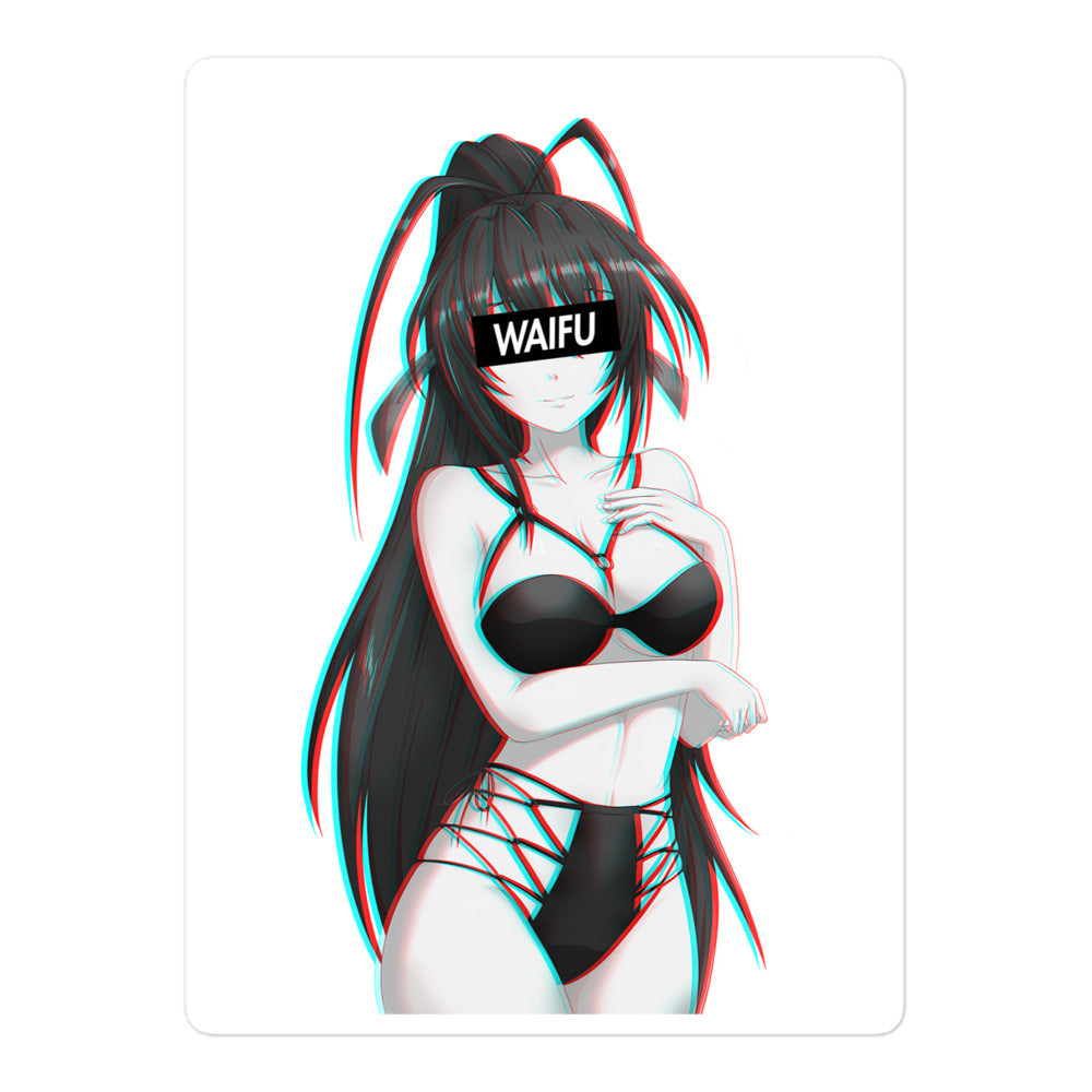 Akeno Waifu Material #003 Kiss Cut Premium Sticker