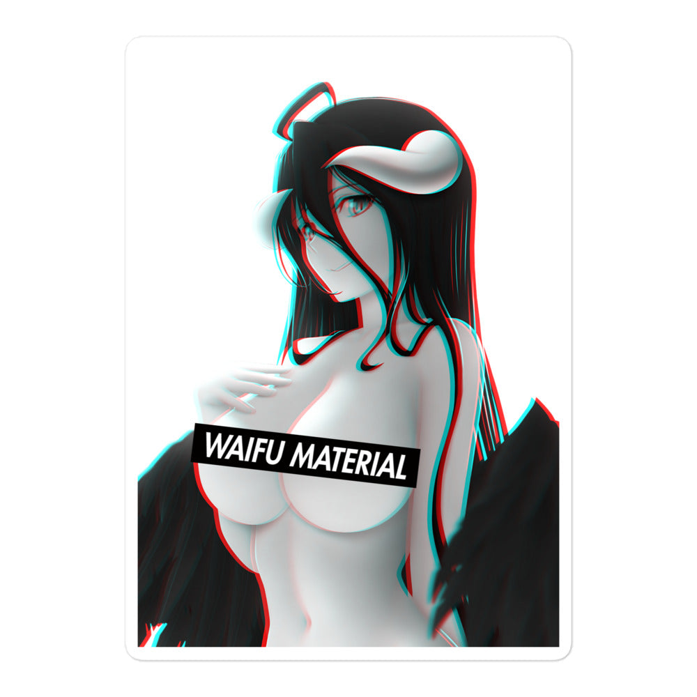 Albedo Waifu Material #002 Kiss Cut Premium Sticker