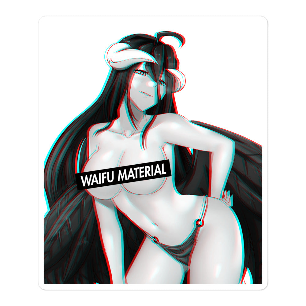 Albedo Waifu Material #003 Kiss Cut Premium Sticker