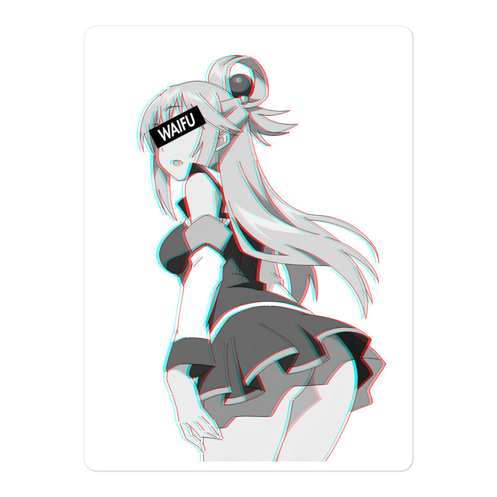 Aqua Waifu Material #002 Kiss Cut Premium Sticker