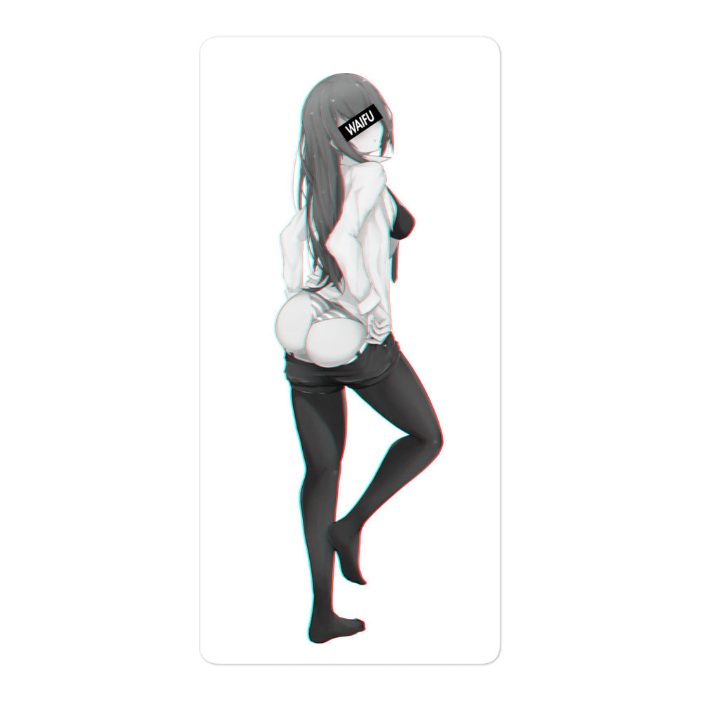 Kurisu Waifu Material #003 Kiss Cut Premium Sticker